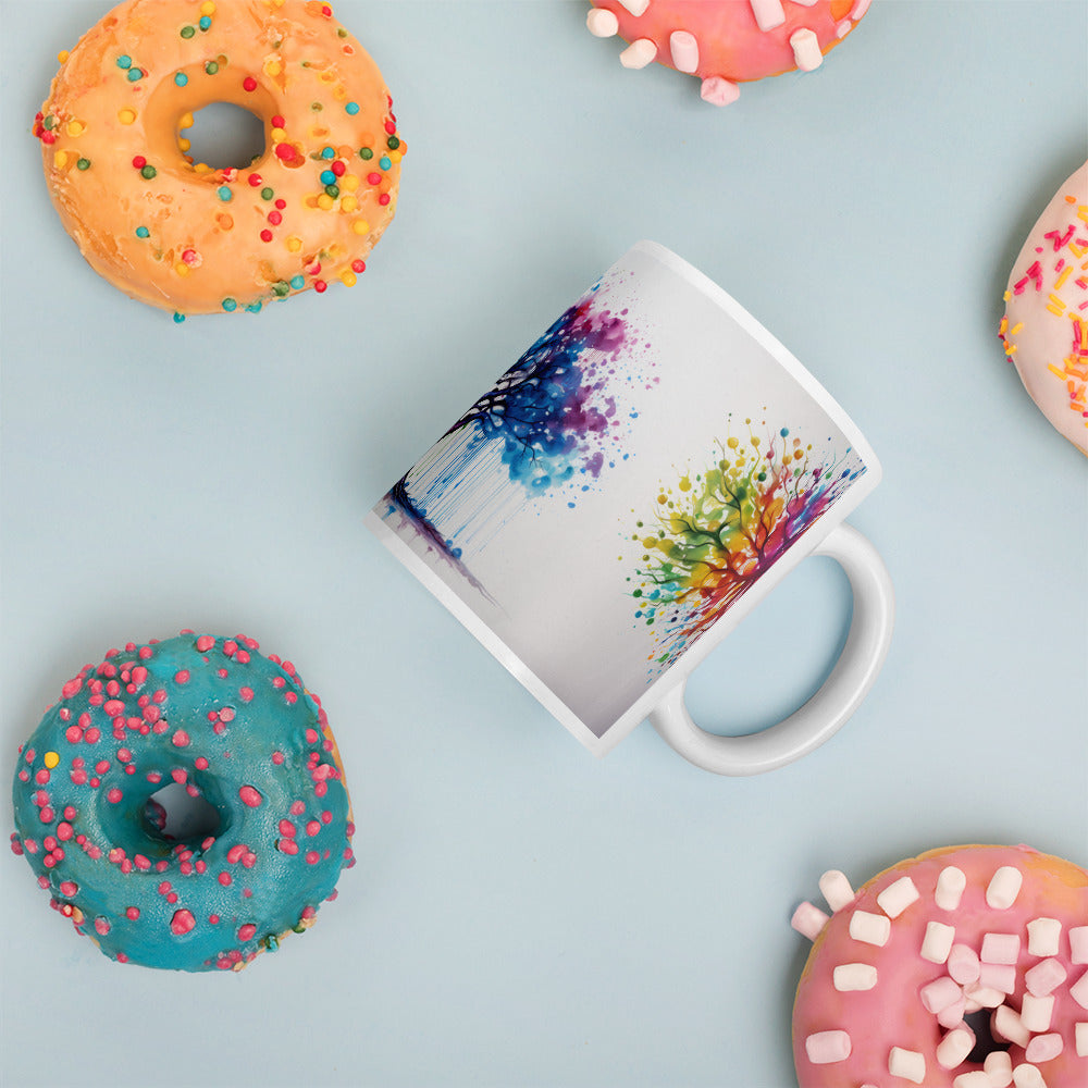 Tree of Life || White Glossy Mug || AIStorySpot