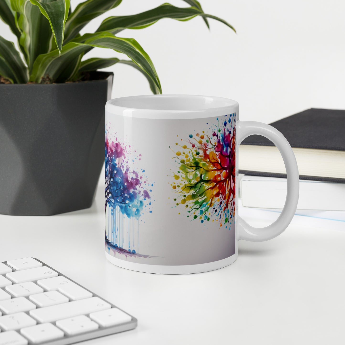 Tree of Life || White Glossy Mug || AIStorySpot